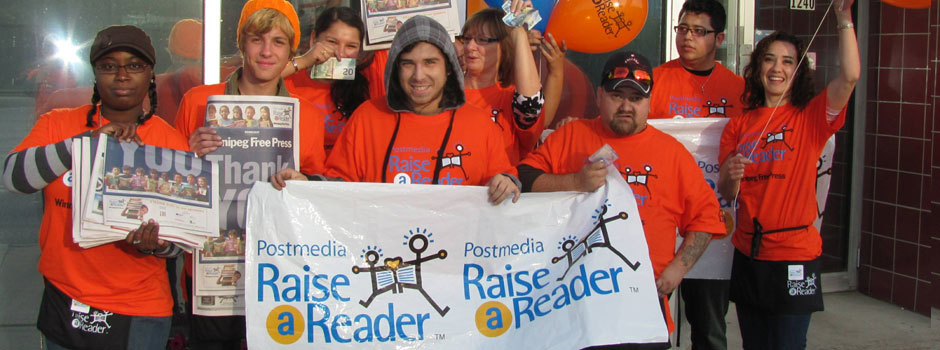 Students volunteer for Raise a Reader campaign for literacy. In 2011, AEC raised the second highest amount of money in the city. (2011-2012) volunteering-at-raise-a-reader